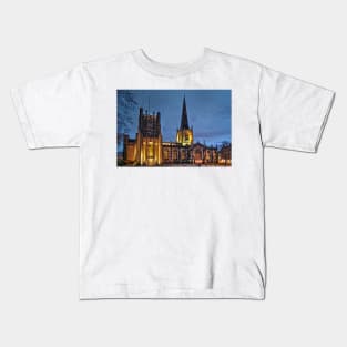 Sheffield Cathedral at Night Kids T-Shirt